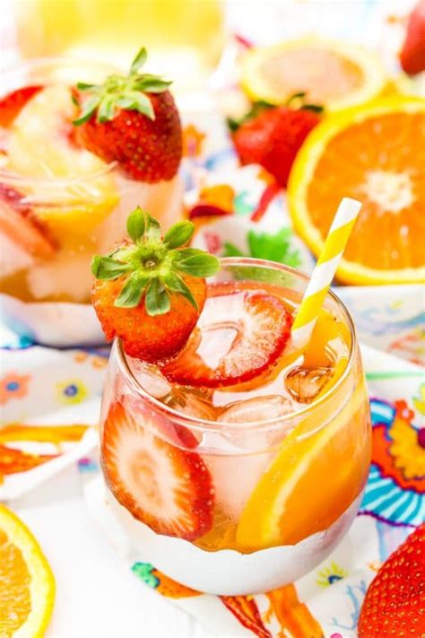 Easy White Wine Sangria Recipe | Sugar and Soul