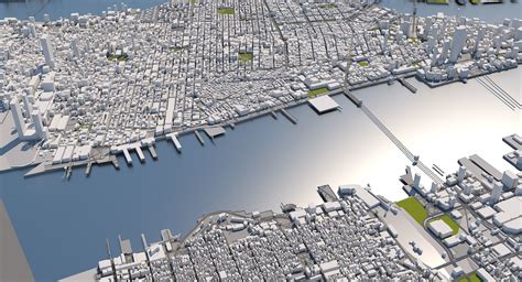 New York City Map Manhattan 3D model | CGTrader