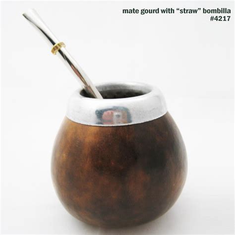 Argentina Mate Gourd Bombilla Filtered Straw Cup Tea Healthy Herbal ...