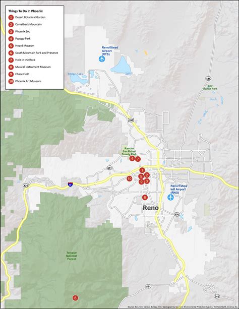 Reno Nevada Map - GIS Geography