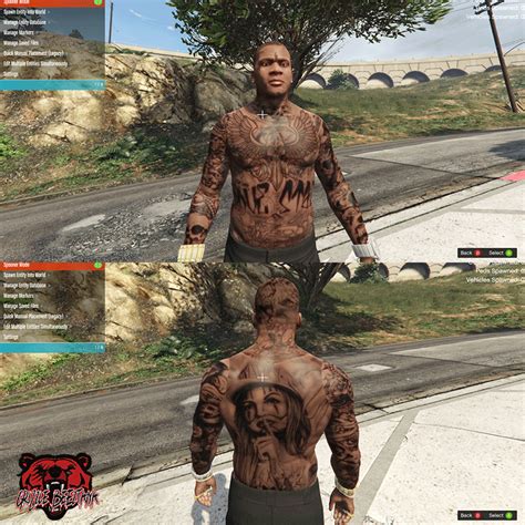 Franklin Michael and Trevor Tattoos - GTA5-Mods.com