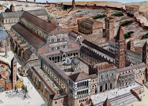 Reconstructions of the Interior of St. Peter's Basilica as Built by the Emperor Constantine ...