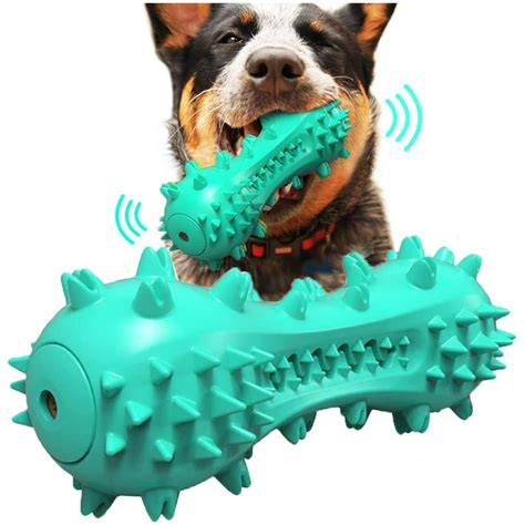 LNKOO Dog Chew Toothbrush Toys, Squeaky Teeth Cleaning Toy for ...