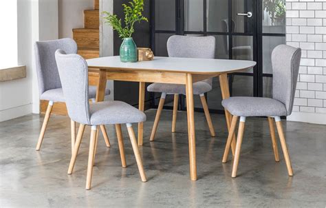 Dove - Extendable Dining Set - 4 Seats - Grey in 2020 | Small dining sets, Four seater dining ...