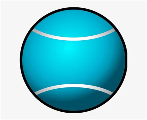 Tennis Ball Simple Vector Clip Art - Blue Tennis Ball Cartoon PNG Image | Transparent PNG Free ...