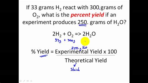 Stoichiometry Worksheets 2 Percent Yield