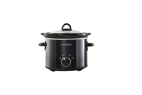 Crock-Pot® 2-Quart Round Manual Slow Cooker, Black - Walmart.com - Walmart.com