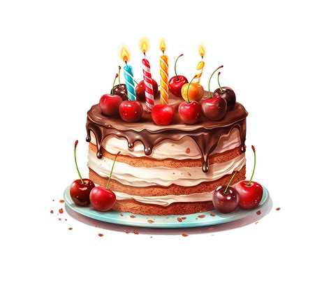 Birthday Cake Png, Happy birthday Cake, birthday Cake Transparent Background AI Generative ...