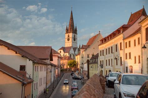 Historic Building Architecture from Sibiu Old Town. Editorial Stock ...