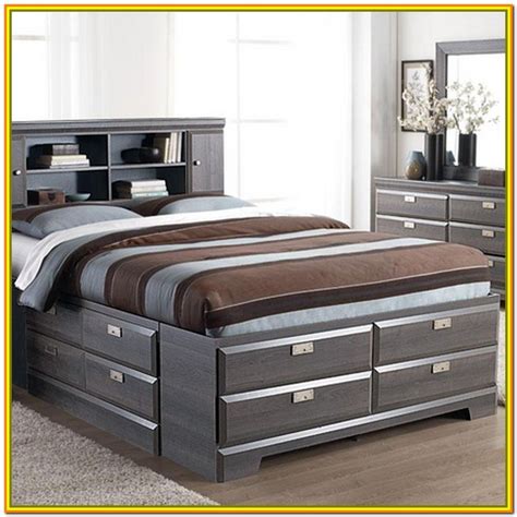 King Size Bed With Storage Drawers Canada - Bedroom : Home Decorating ...