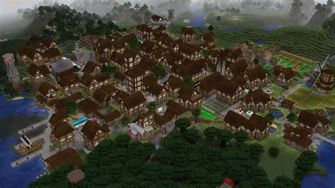 My medieval village so far : Minecraft