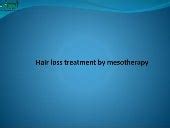 Hair loss treatment by mesotherapy