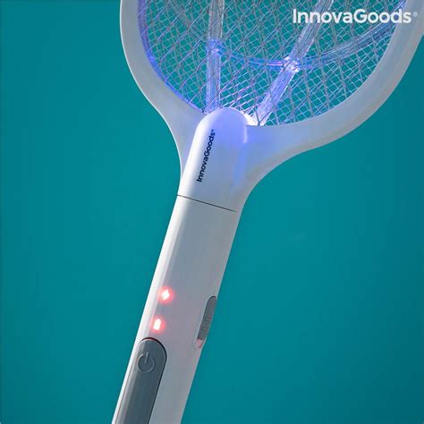 Rechargeable Insect Killing Racket with UV Light