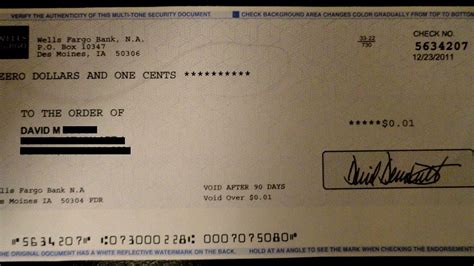 Wells Fargo Printable Checks