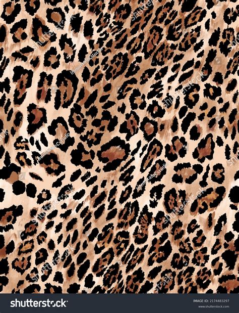 Leopard Animal Skin Abstract Seamless Motif Stock Illustration ...