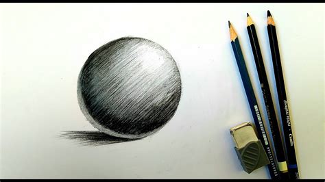 Draw Ball Simple | 3D Ball Shading Step by Step | Learn to Draw 3D Shape | - YouTube