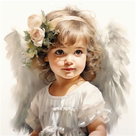 Face Art Drawing, Angel Drawing, Baby Drawing, Watercolor Angel, Angel Painting, Watercolor ...