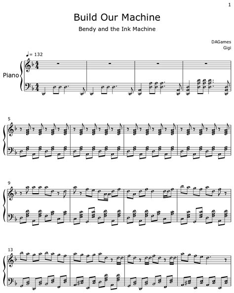 Build Our Machine - Sheet music for Piano