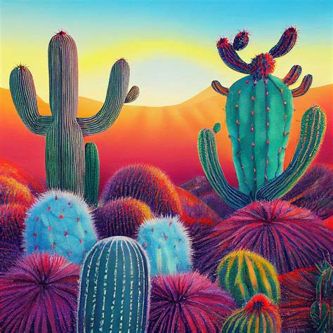 Cactus Painting