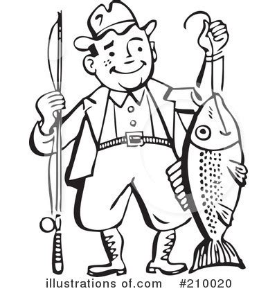 Fishing Clipart #210020 - Illustration by BestVector