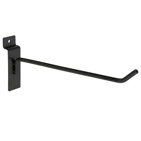 8 in. L x 1/4 in. Wire Slatwall Hook, Black (100-Pack)-A01840 - The Home Depot