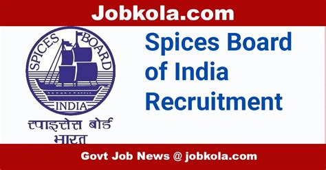 Spices Board Recruitment 2024 - Various Vacancies