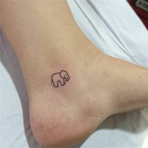 30 Adorable Tiny Elephant Tattoo