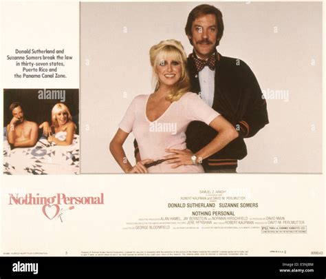 NOTHING PERSONAL, US poster, from left: Donald Sutherland, Suzanne ...