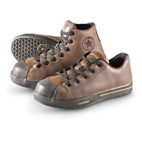 Men's Converse® PGS Composite Toe Hi - tops, Brown - 188702, Running Shoes & Sneakers at ...