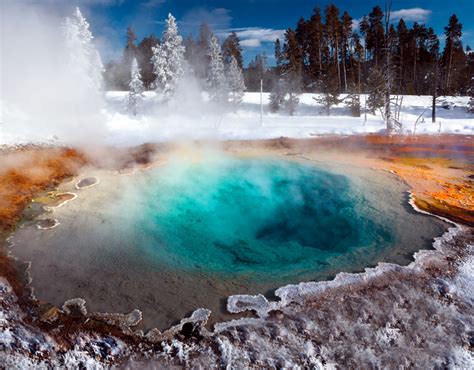 Winter Adventures include Yellowstone National Park Hot Springs ...