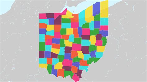 Editable Ohio County Map