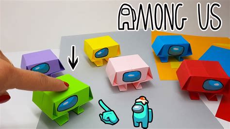 Амонг АС/Прыгающий AMONG US origami/DIY AMONG US Paper crafts/AMONG US ...