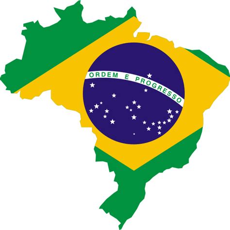 Brazil Flag Map | Free SVG