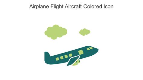 Airplane Flight Aircraft Colored Icon In Powerpoint Pptx Png And ...