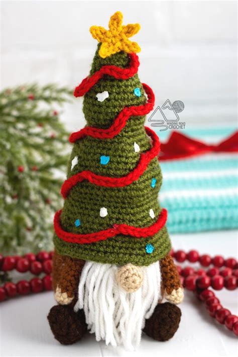 Crochet Christmas Tree Gnome Free Crochet Pattern - Winding Road Crochet