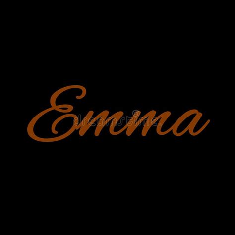 The Female Name is Emma. Background with the Female Name Emma. a ...