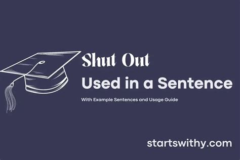 SHUT OUT in a Sentence Examples: 21 Ways to Use Shut Out