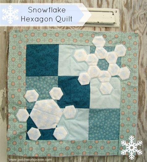 Winter Snowflake Hexagon Quilt Tutorial - Patchwork Posse