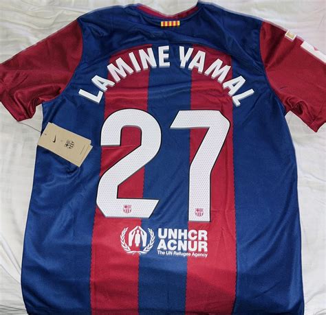 Nike Lamine Yamal Barcelona 23/24 Home Jersey by Nike | Grailed