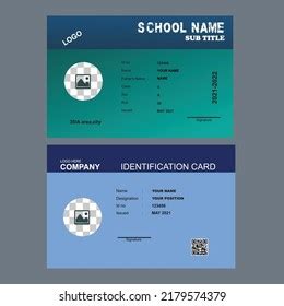 Professional Id Card Design Demo Stock Vector (Royalty Free) 2179574379 | Shutterstock