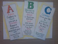 The ABC Plan of Salvation -becoming a new creation badge Sunday School ...