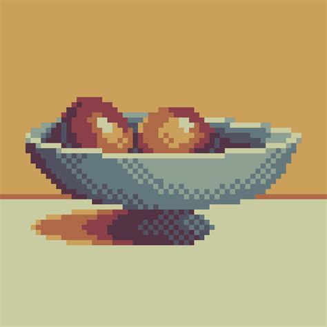 Pixel Art Fruit Bowl - Skolka skubin