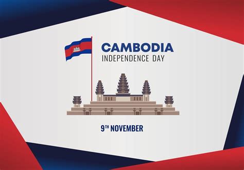 Cambodia Independence day background for national celebration. 4808315 Vector Art at Vecteezy