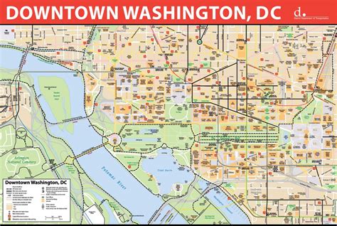 Washington Dc Map Of Attractions Printable Map - Printable Maps