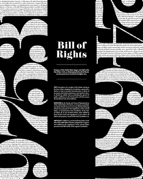 Bill Of Rights - contemporary poster on Behance