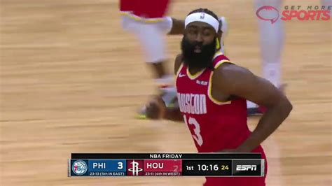 James Harden goes off for 44 against the 76ers! Rockets 76ers ...