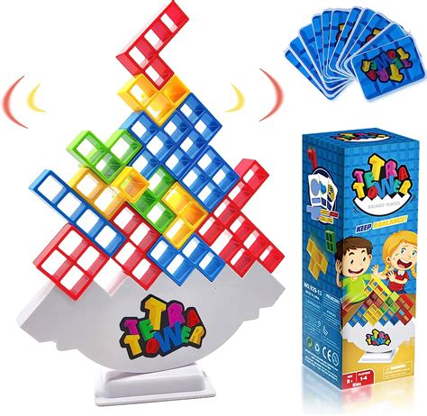 Comprar T'PUPU Tetra Tower Balancing Stacking Toys,Board Games for Kids ...