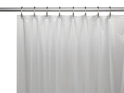 Frosted Clear Vinyl Shower Curtain Line: with Grommets and Magnets 70 ...