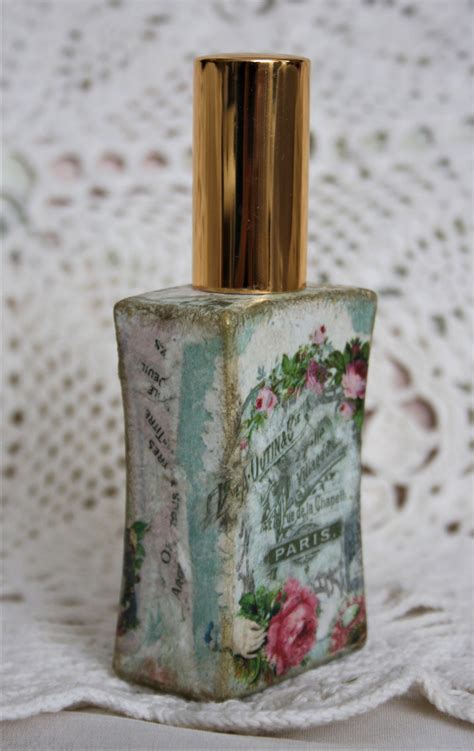 Shabby Chic Bottle Decorated Perfume Bottle Perfume Bottle - Etsy