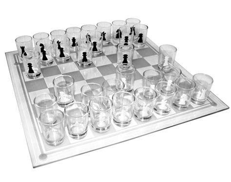 Shot Glass Chess Board Set Adult Drinking Hen Stag Party Game